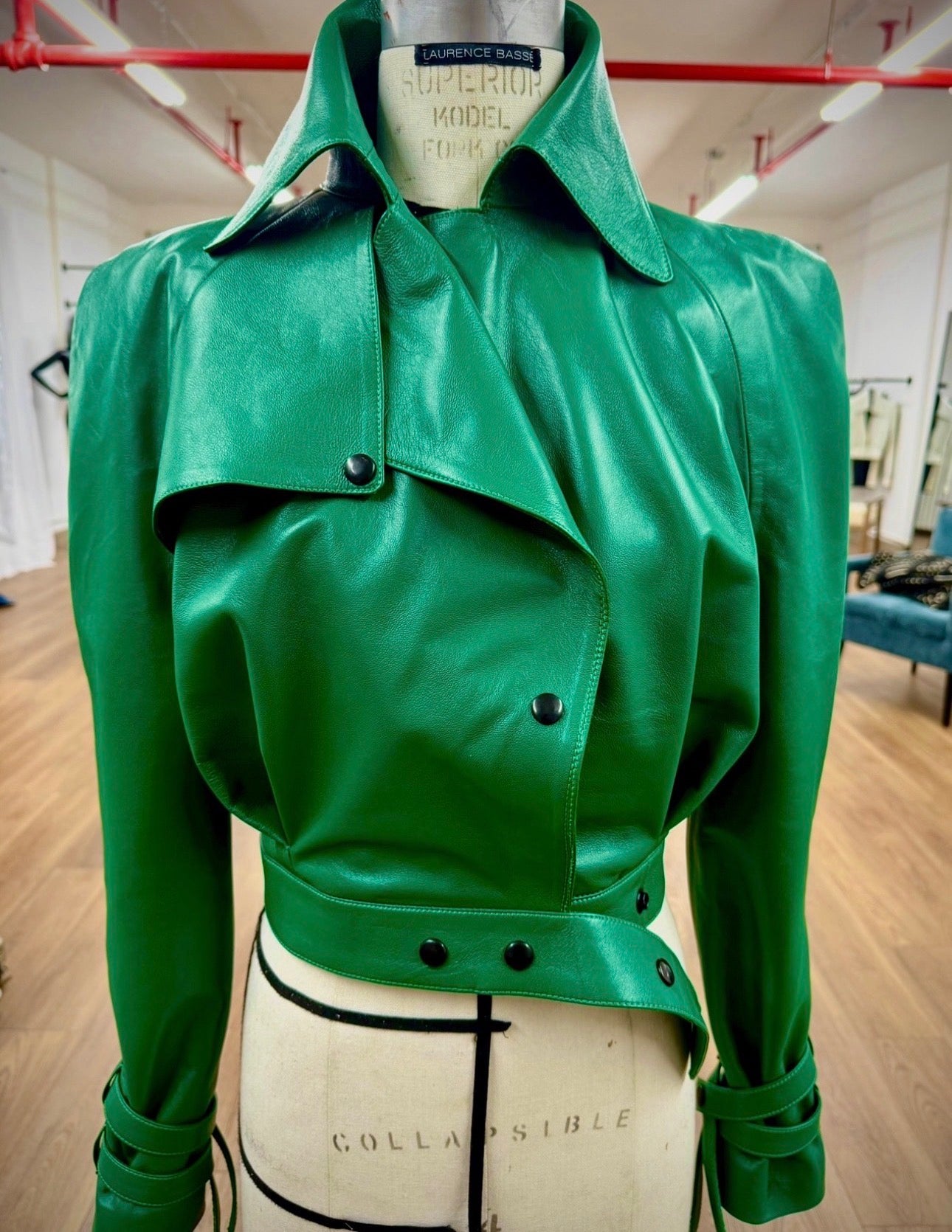 GREEN ENVY JACKET + SKIRT