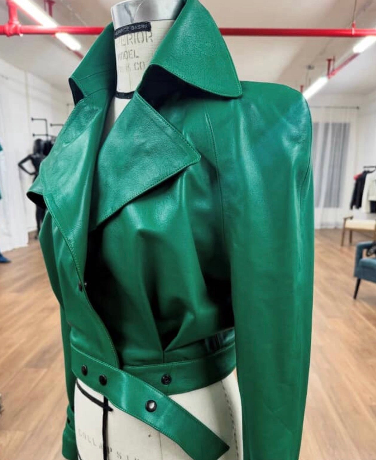 GREEN ENVY JACKET + SKIRT