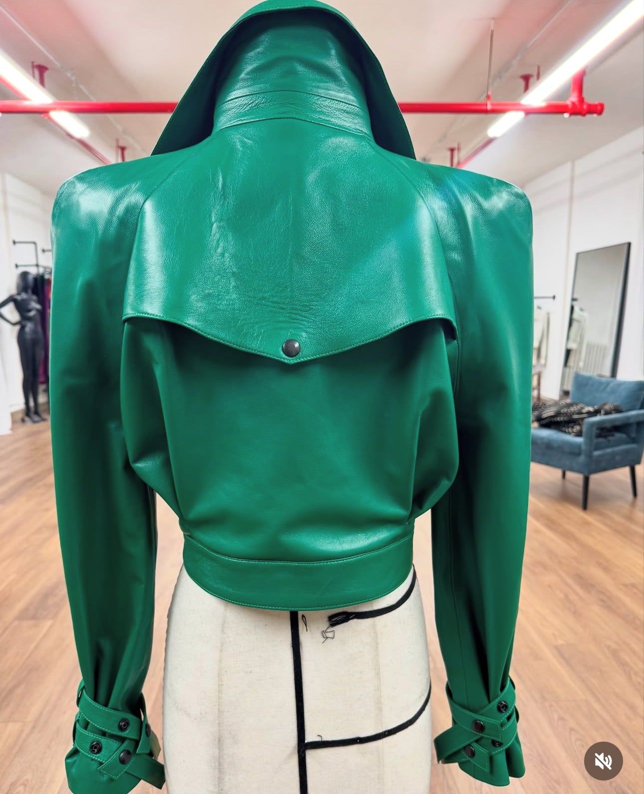 GREEN ENVY JACKET + SKIRT